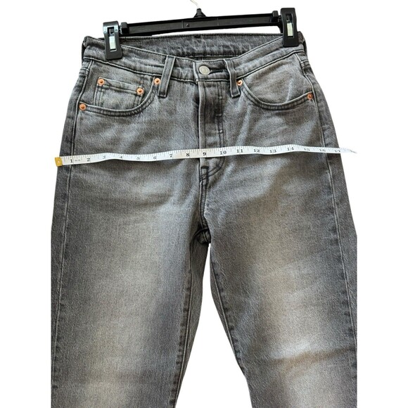 Levi’s Premium 501 80s Classic Mom Jeans In Gray Size 25x30 Casual Grunge Pants - Picture 6 of 9